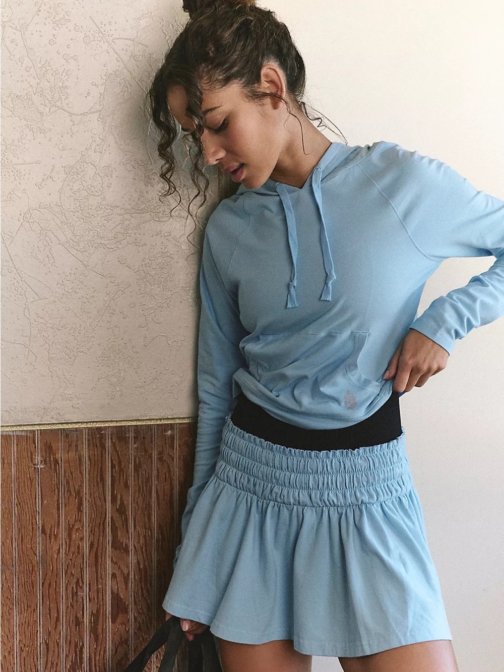 Free people movement Hot Shot Smocked Skirt Set